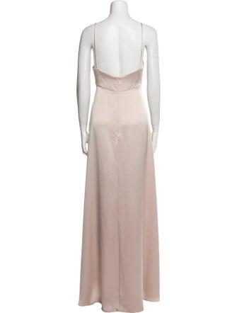 Jenny Yoo Cowl Neck Long Dress