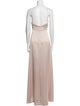 Jenny Yoo Cowl Neck Long Dress