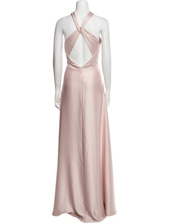 Jenny Yoo Halterneck Long Dress