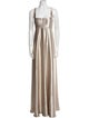 Jenny Yoo Square Neckline Long Dress