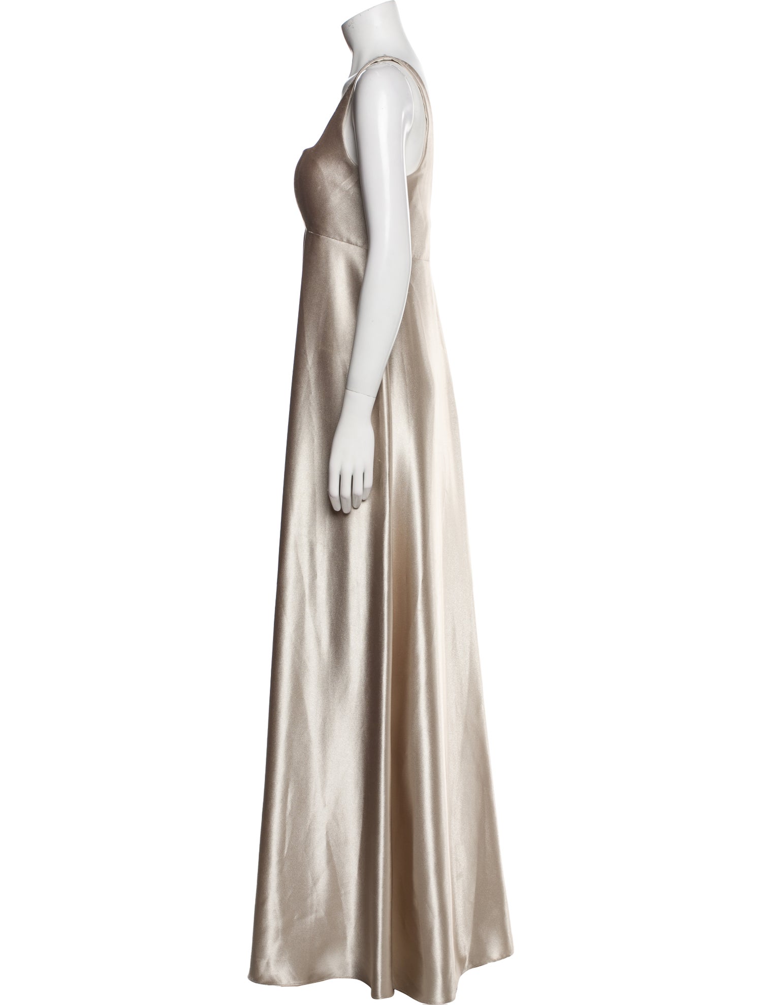 Jenny Yoo Square Neckline Long Dress