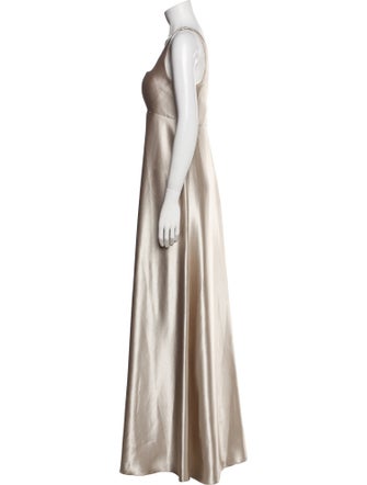 Jenny Yoo Square Neckline Long Dress