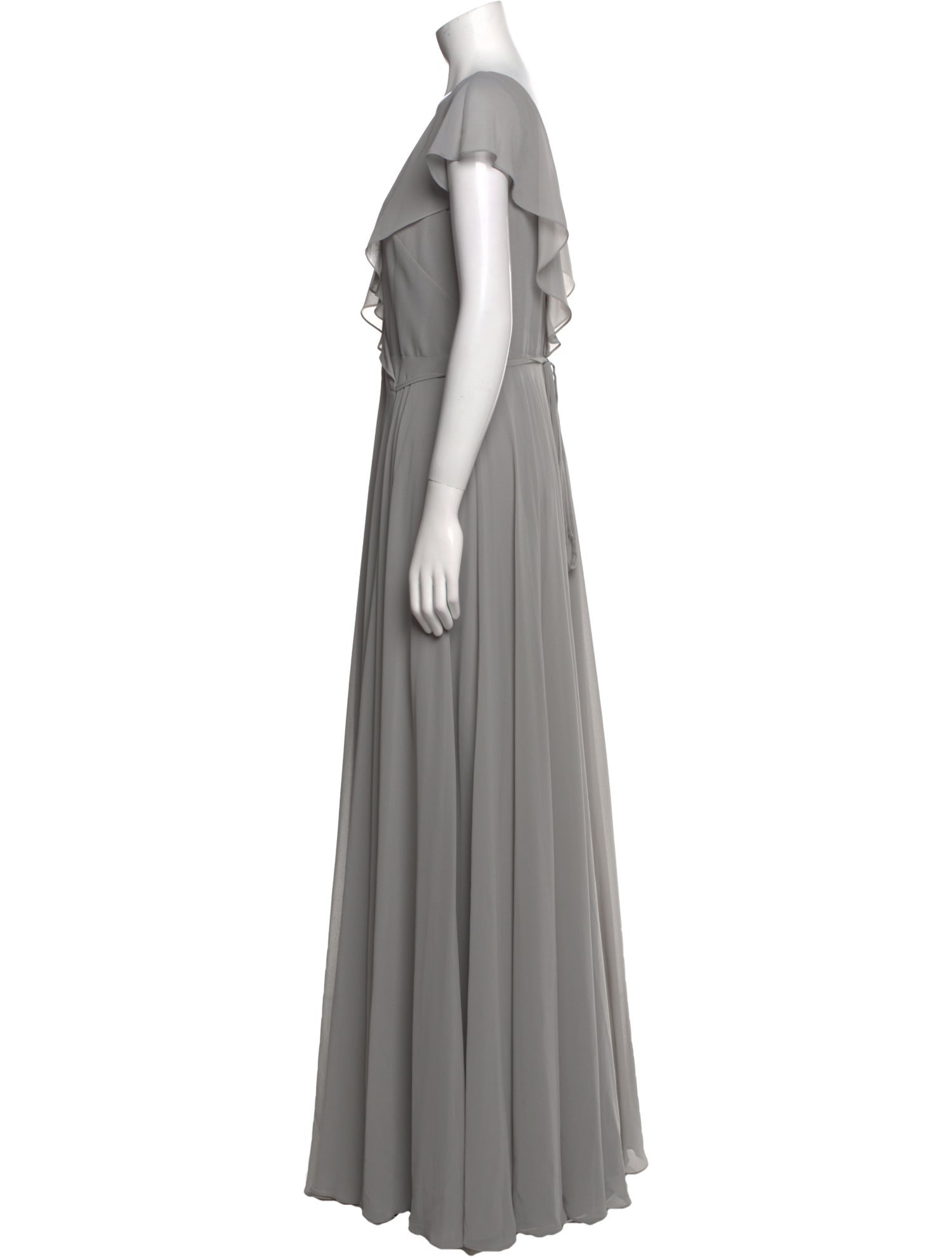 Jenny Yoo V-Neck Long Dress