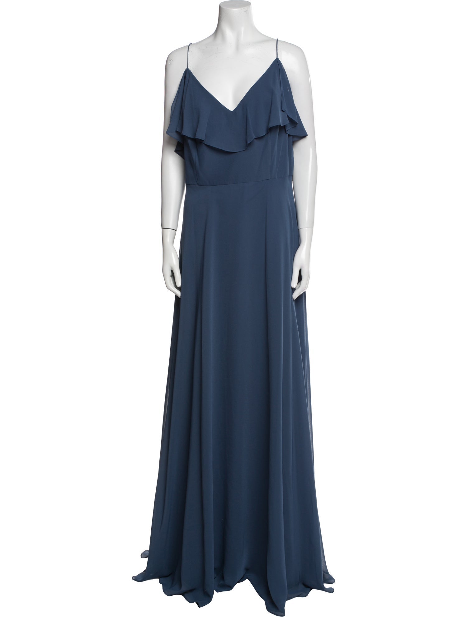 Jenny Yoo V-Neck Long Dress