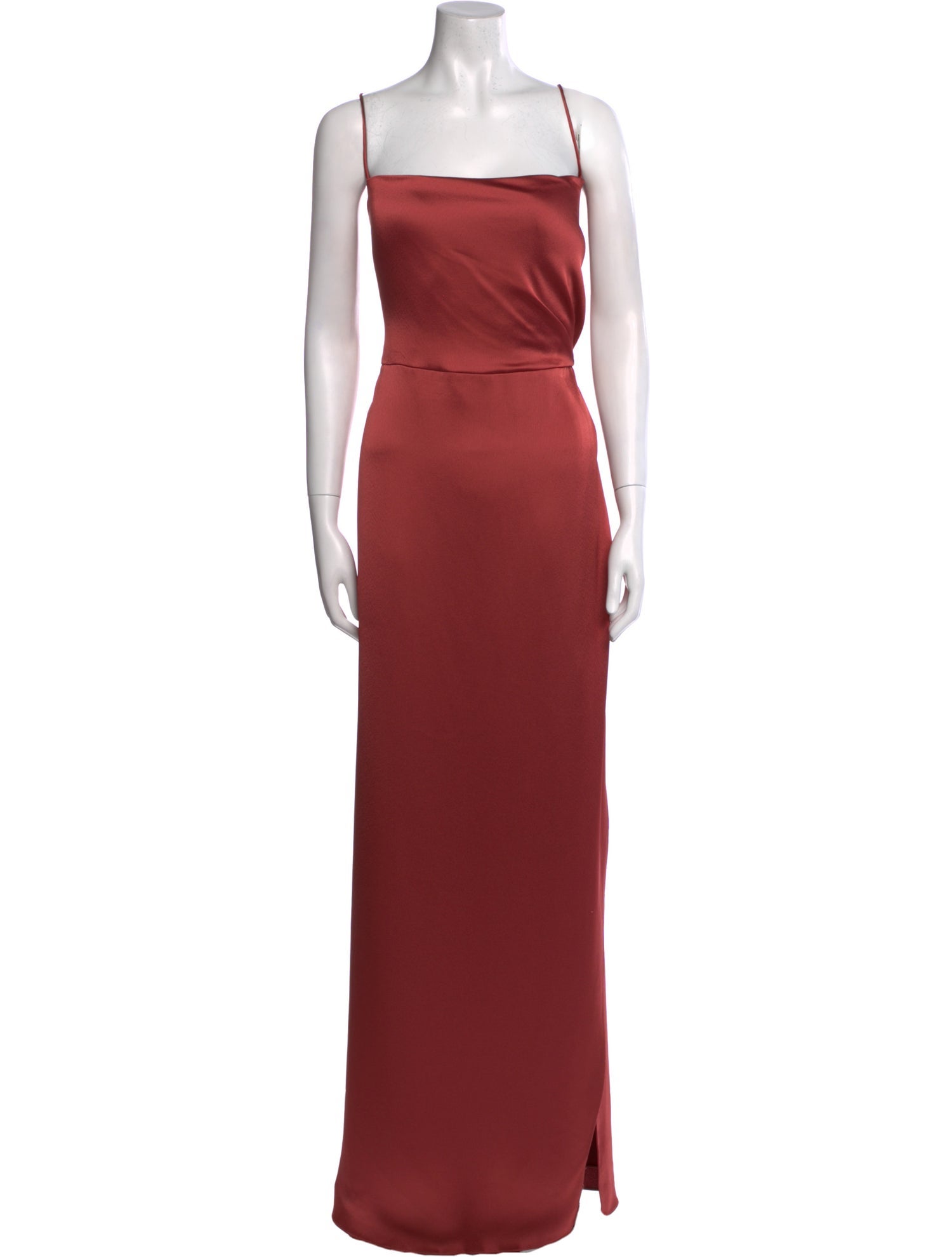 Jenny Yoo Square Neckline Long Dress