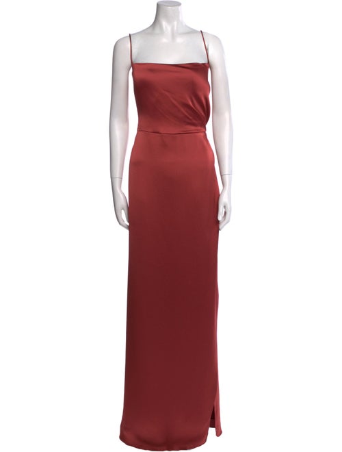 Jenny Yoo Square Neckline Long Dress