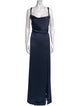 Jenny Yoo Square Neckline Long Dress