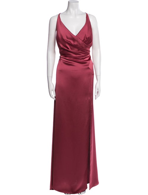 Jenny Yoo V-Neck Long Dress