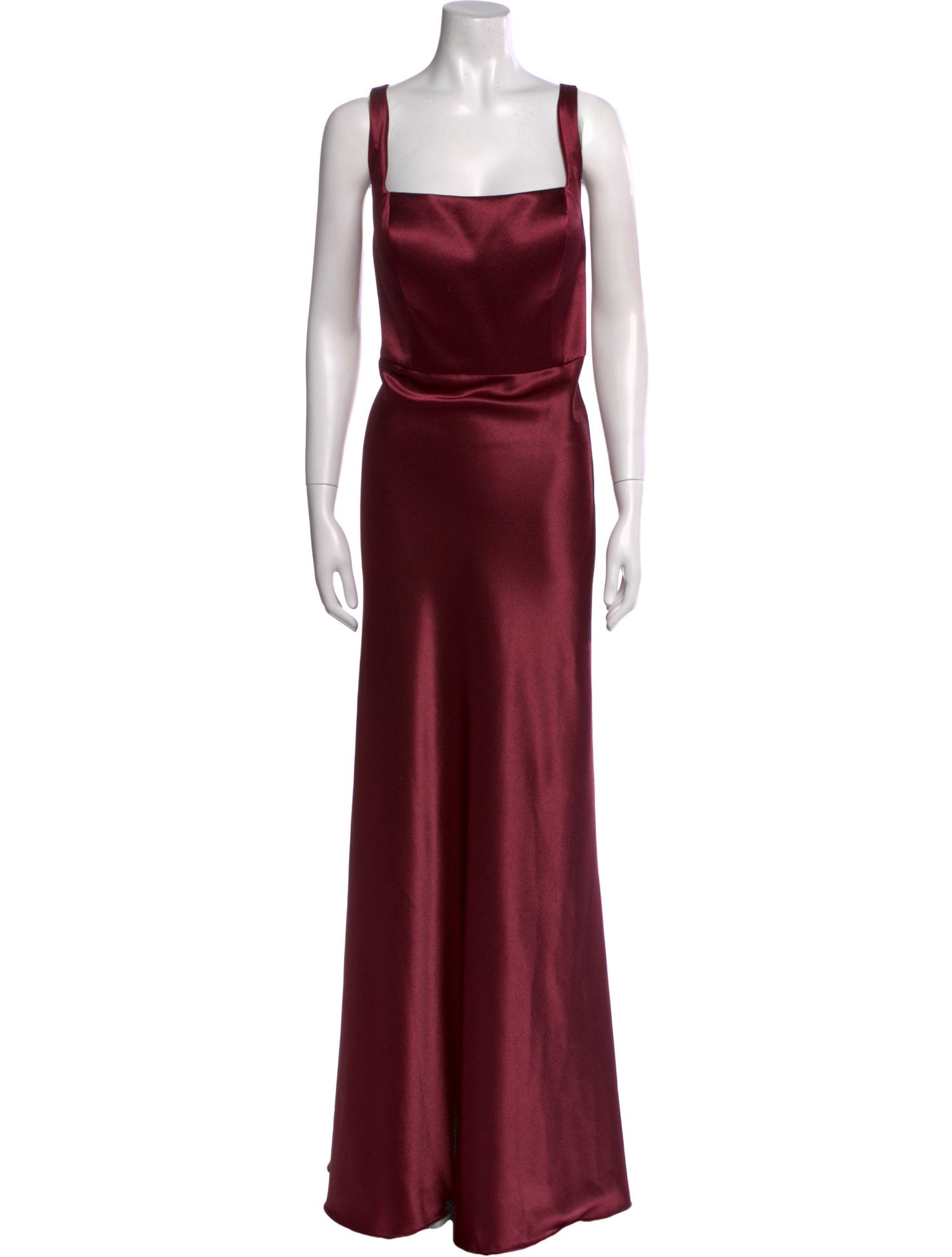 Jenny Yoo Square Neckline Long Dress