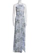 Jenny Yoo Floral Print Long Dress