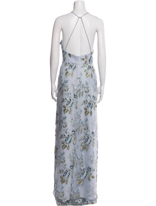 Jenny Yoo Floral Print Long Dress