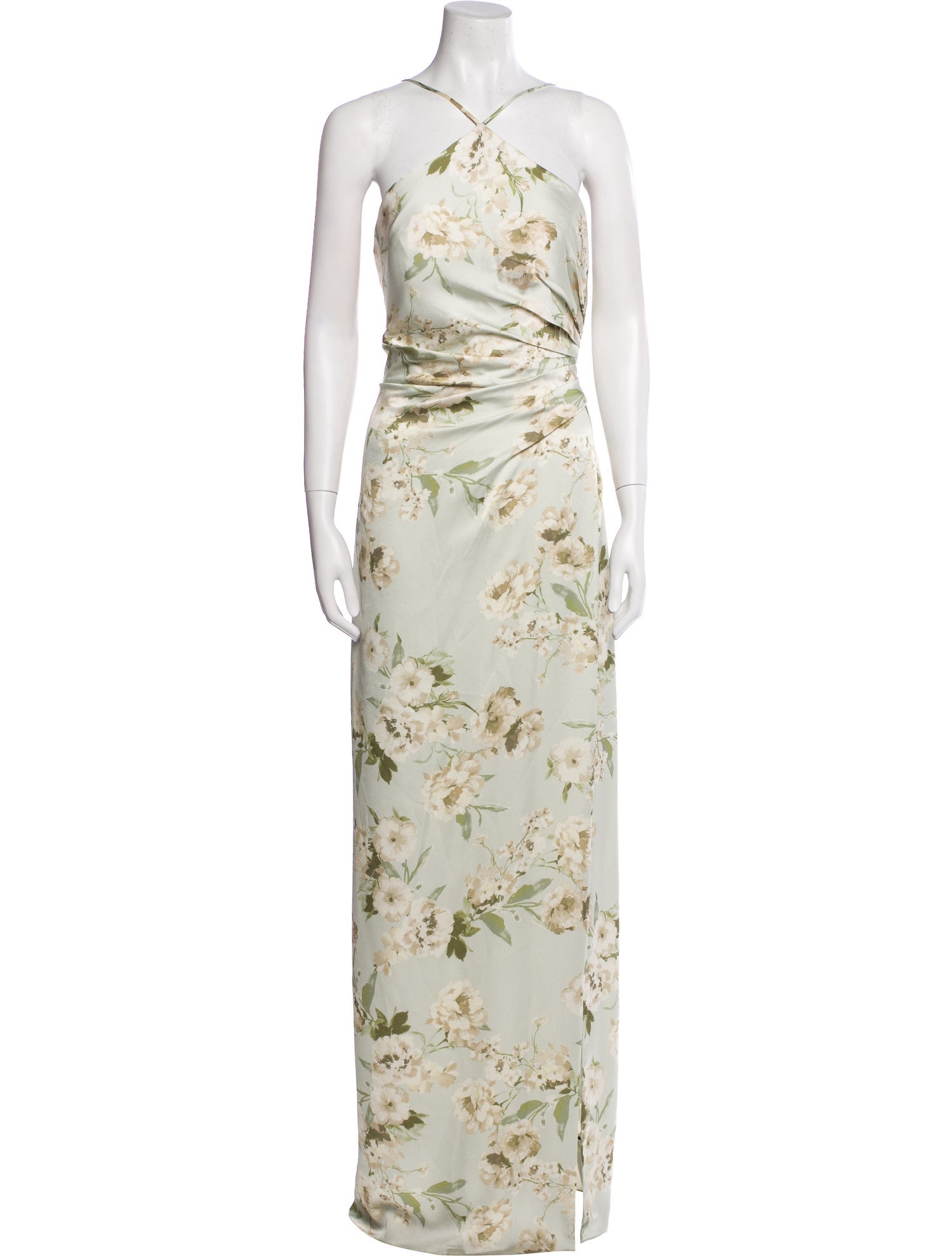 Jenny Yoo Floral Print Long Dress w/ Tags