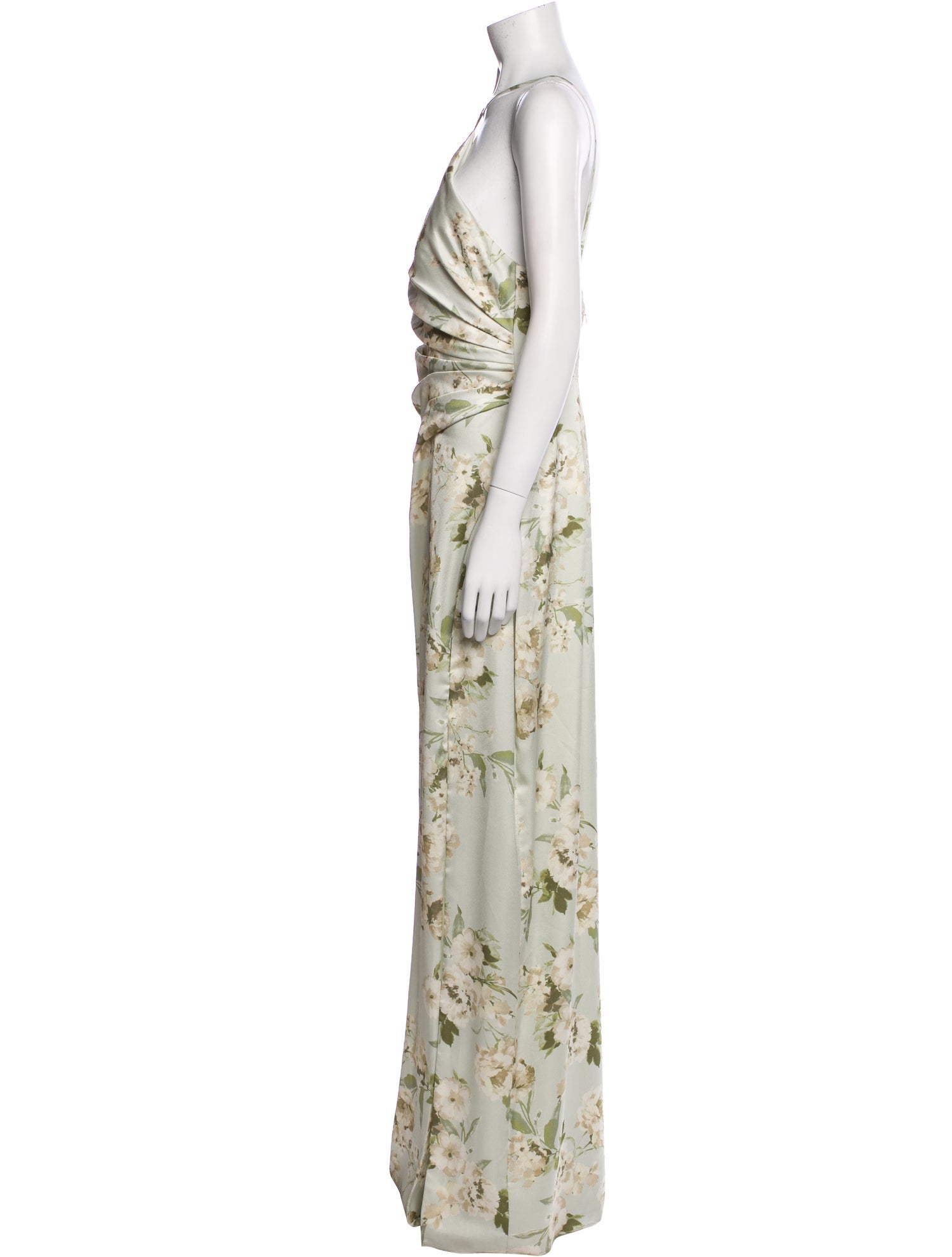 Jenny Yoo Floral Print Long Dress w/ Tags