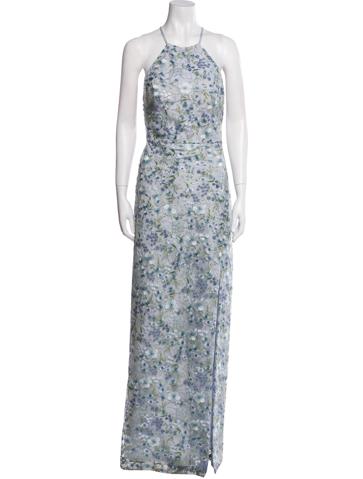 Jenny Yoo Floral Print Long Dress