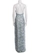 Jenny Yoo Floral Print Long Dress