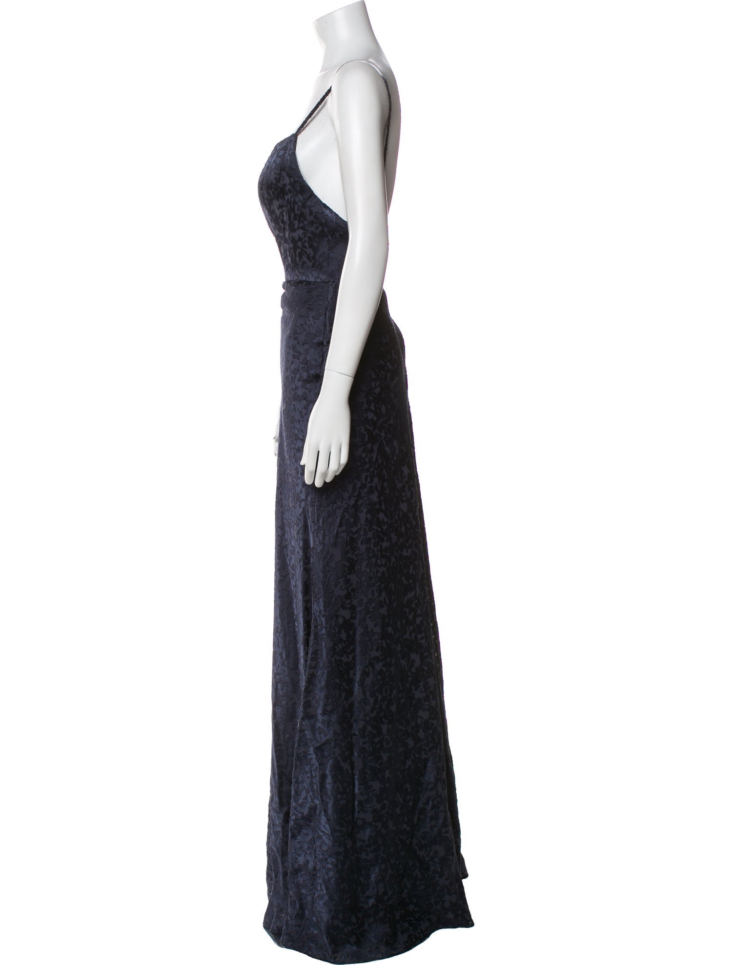 Jenny Yoo Square Neckline Long Dress