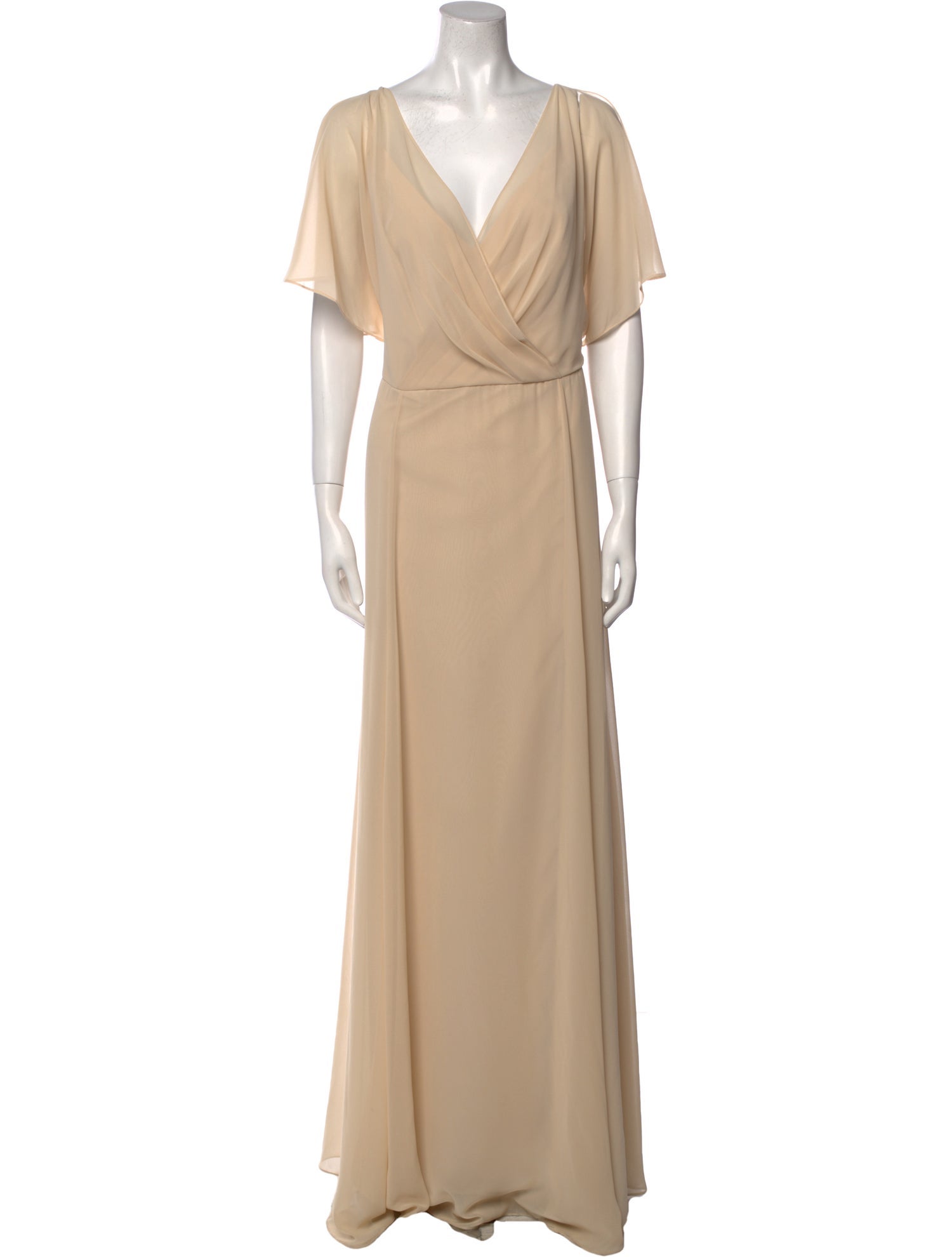 Jenny Yoo V-Neck Long Dress