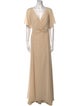 Jenny Yoo V-Neck Long Dress