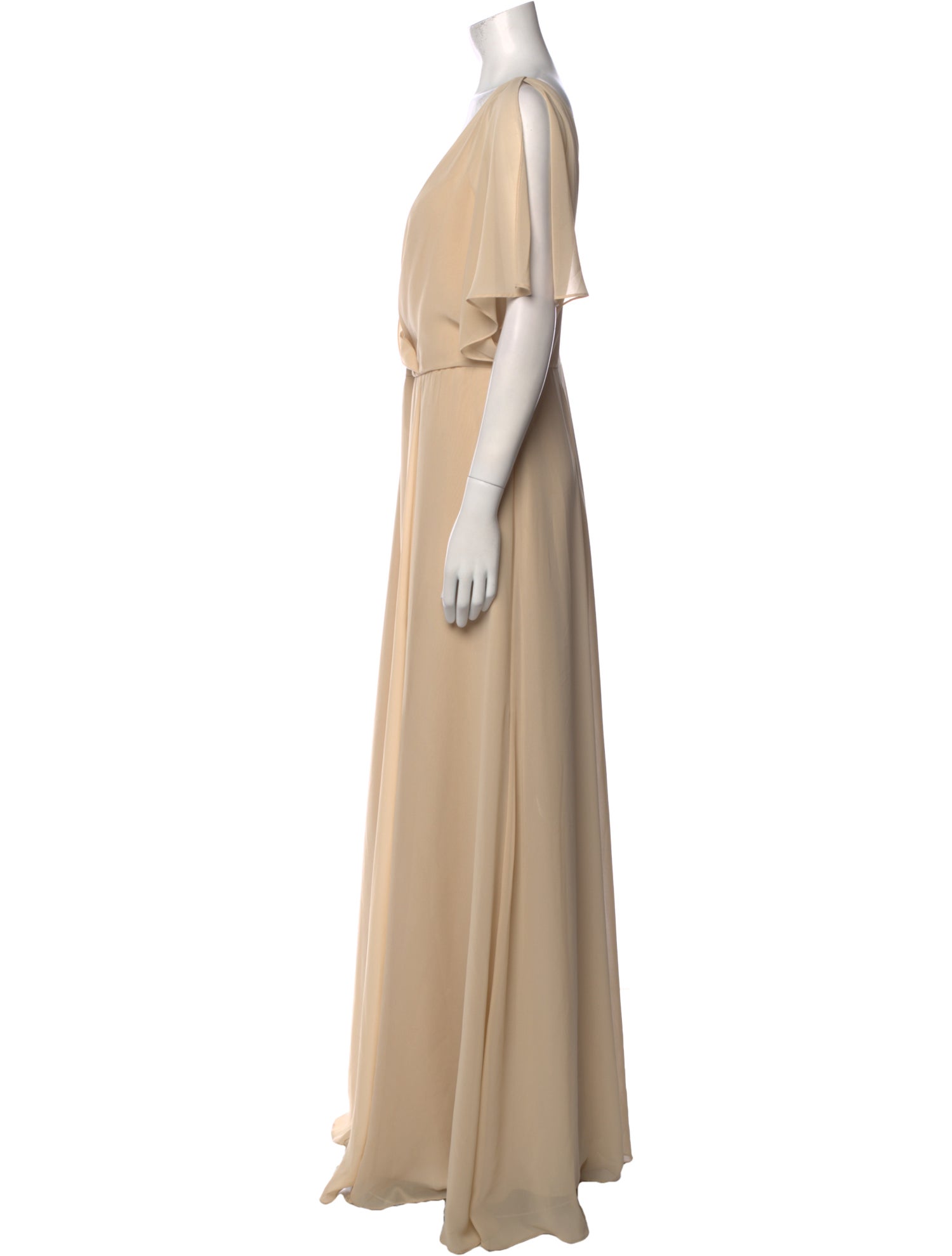 Jenny Yoo V-Neck Long Dress