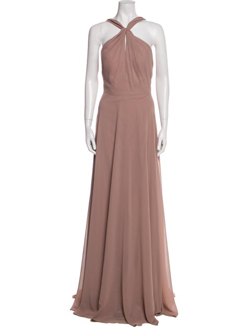 Jenny Yoo Halterneck Long Dress
