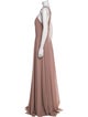 Jenny Yoo Halterneck Long Dress