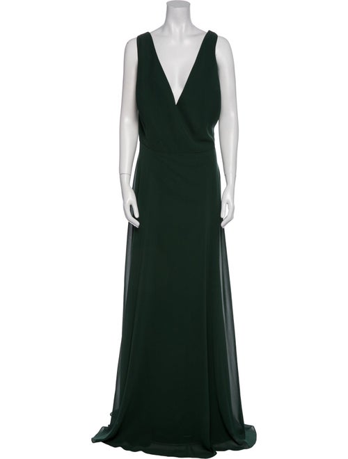 Jenny Yoo V-Neck Long Dress