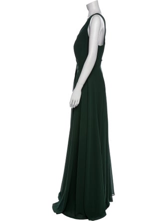Jenny Yoo V-Neck Long Dress