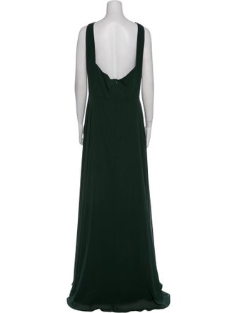 Jenny Yoo V-Neck Long Dress