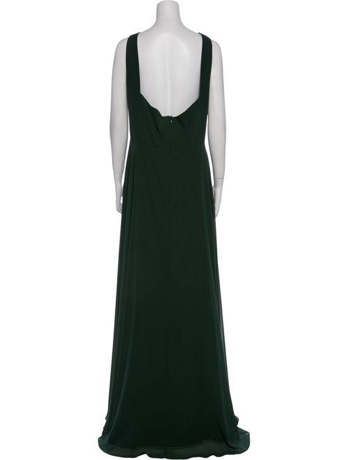 Jenny Yoo V-Neck Long Dress