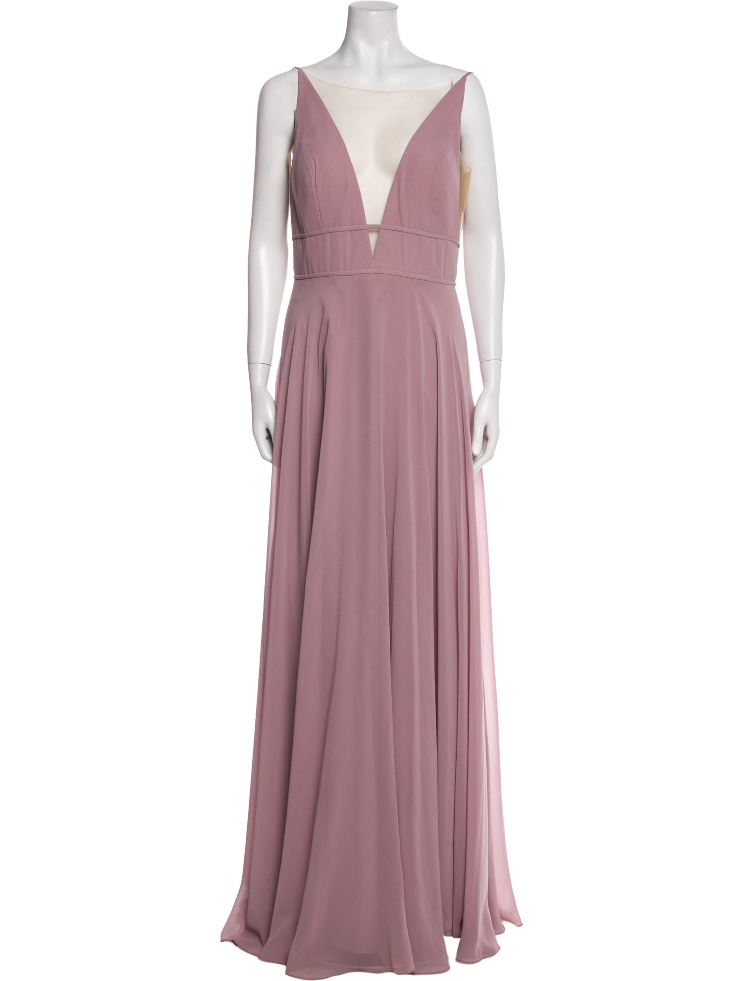 Jenny Yoo V-Neck Long Dress