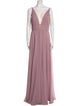 Jenny Yoo V-Neck Long Dress