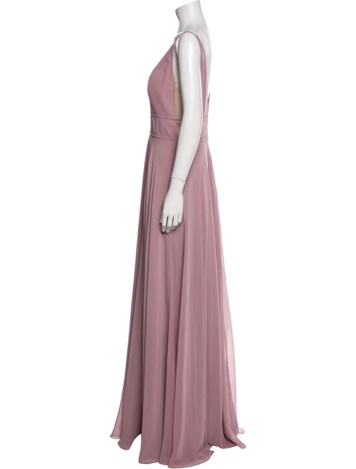 Jenny Yoo V-Neck Long Dress