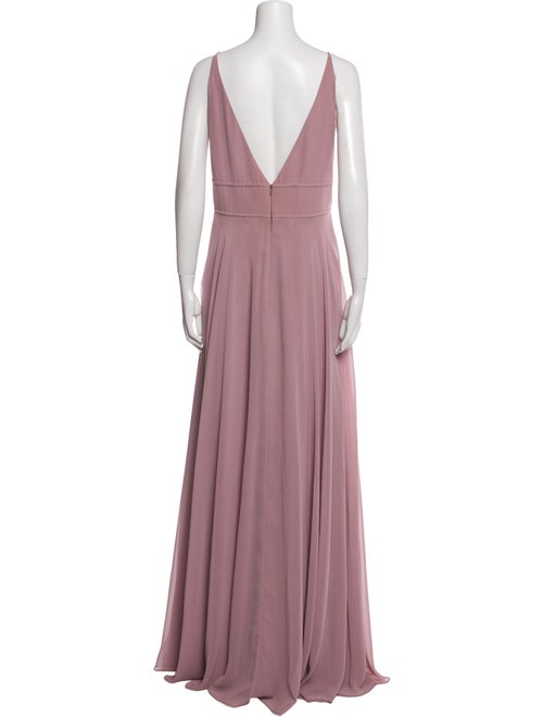 Jenny Yoo V-Neck Long Dress