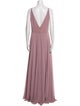 Jenny Yoo V-Neck Long Dress