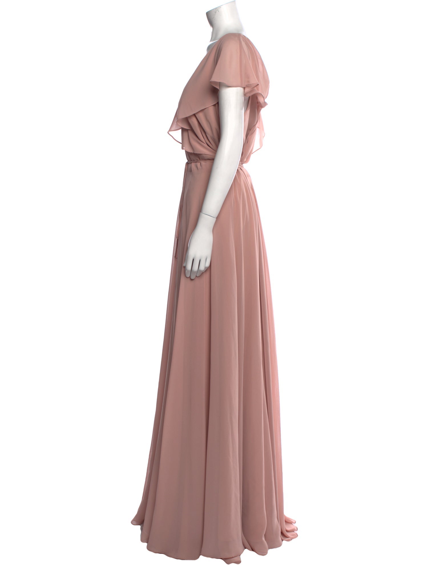 Jenny Yoo V-Neck Long Dress