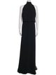 Jenny Yoo Mock Neck Long Dress