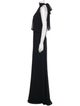 Jenny Yoo Mock Neck Long Dress