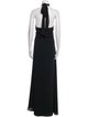 Jenny Yoo Mock Neck Long Dress