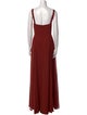 Jenny Yoo Square Neckline Long Dress