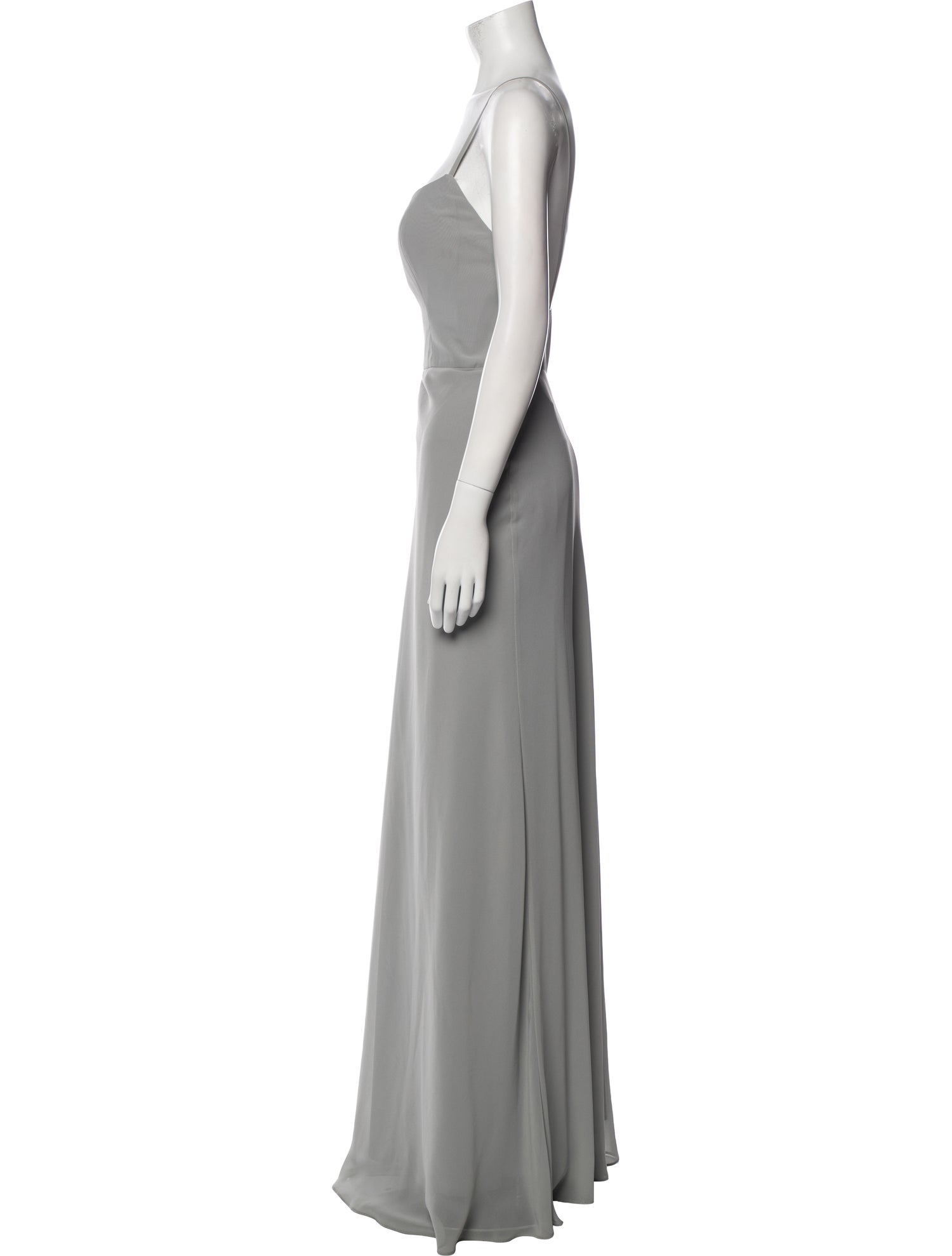 Jenny Yoo Square Neckline Long Dress