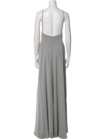 Jenny Yoo Square Neckline Long Dress