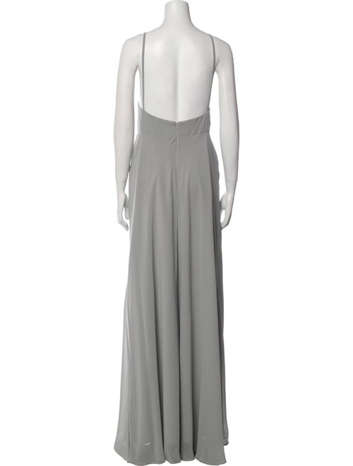Jenny Yoo Square Neckline Long Dress