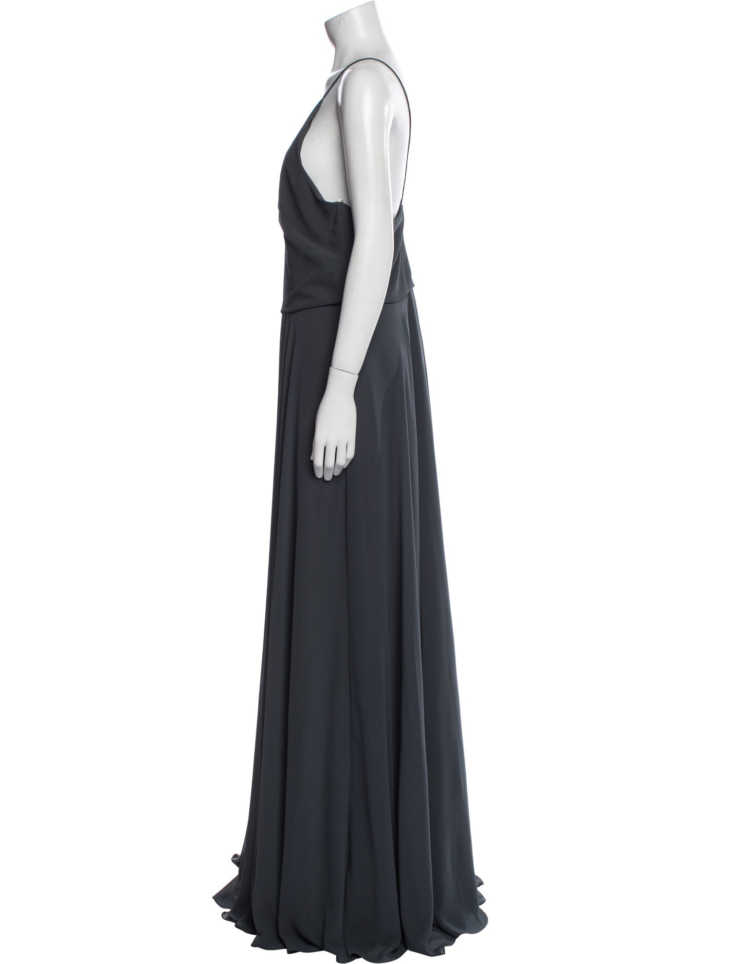 Jenny Yoo Scoop Neck Long Dress