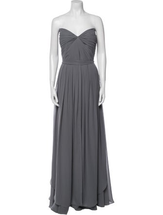 Jenny Yoo Strapless Long Dress