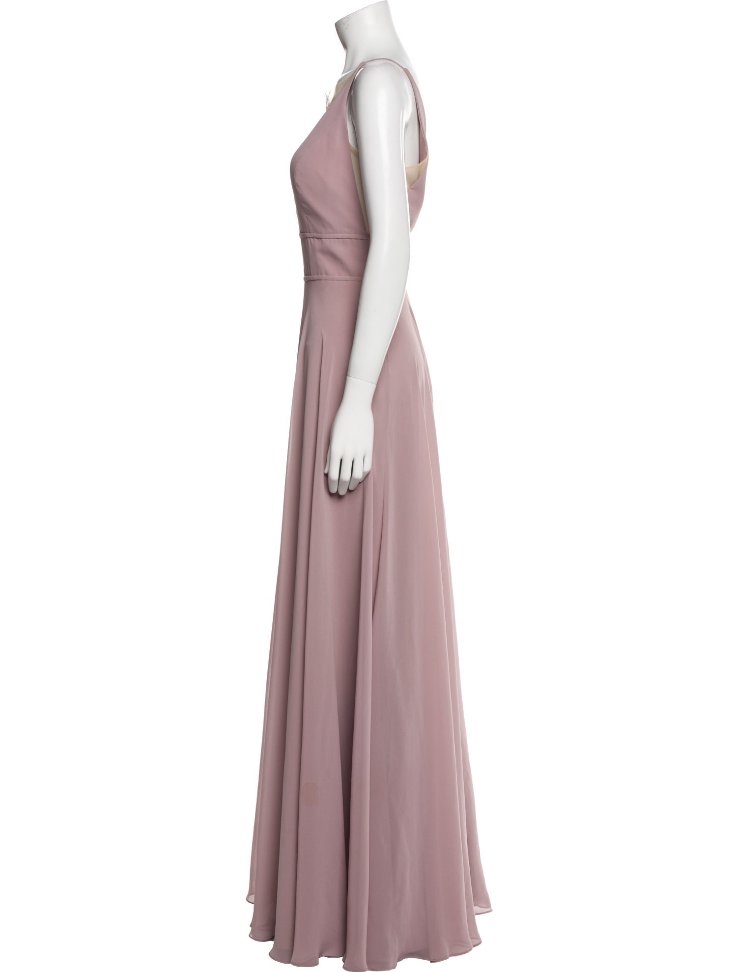 Jenny Yoo Plunge Neckline Long Dress