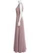 Jenny Yoo Plunge Neckline Long Dress