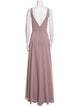 Jenny Yoo Plunge Neckline Long Dress