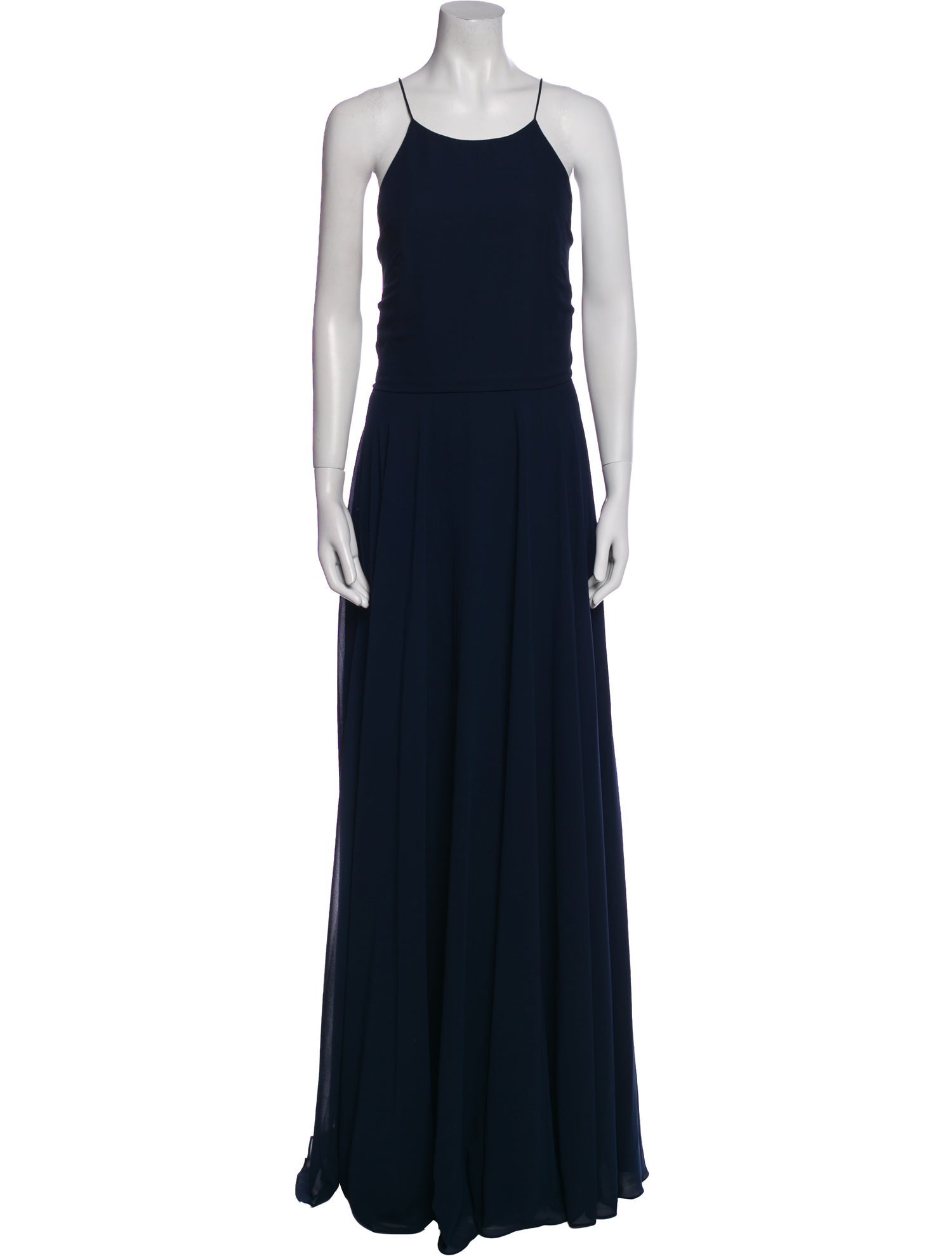 Jenny Yoo Scoop Neck Long Dress