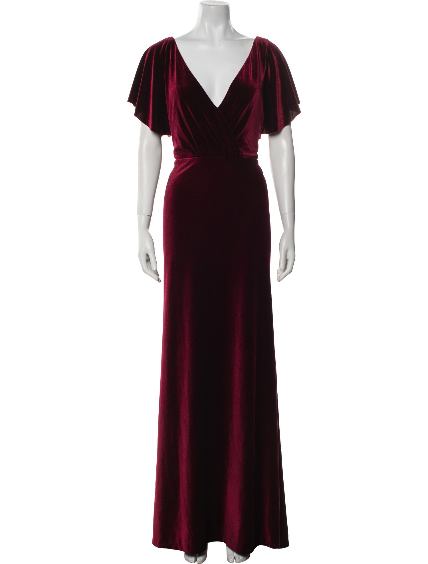 Jenny Yoo V-Neck Long Dress