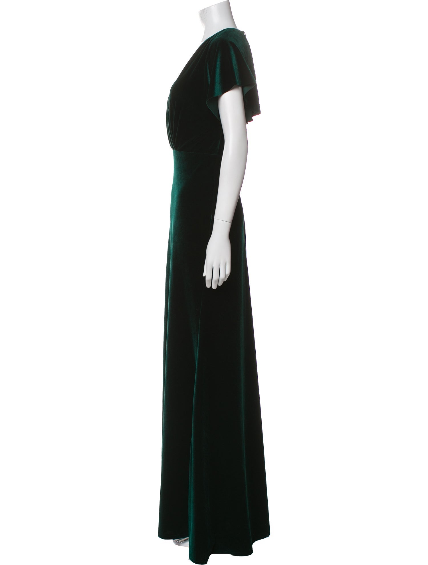 Jenny Yoo V-Neck Long Dress